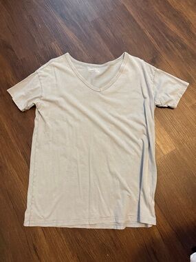 aerie Light Blue V-Neck Short Sleeve Tee